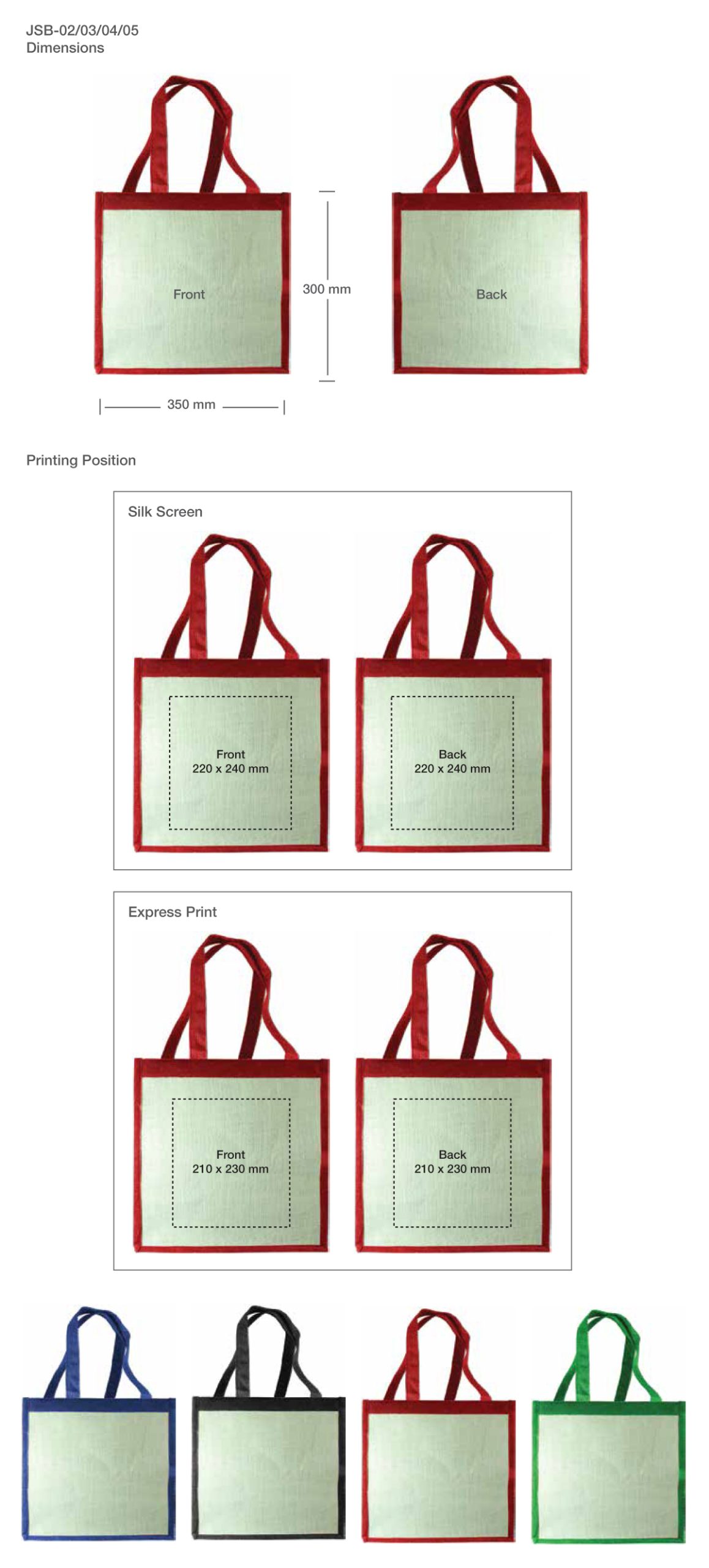 Bag Printing Details