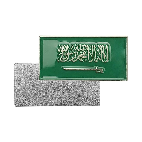 Rectangle KSA Flag Badges