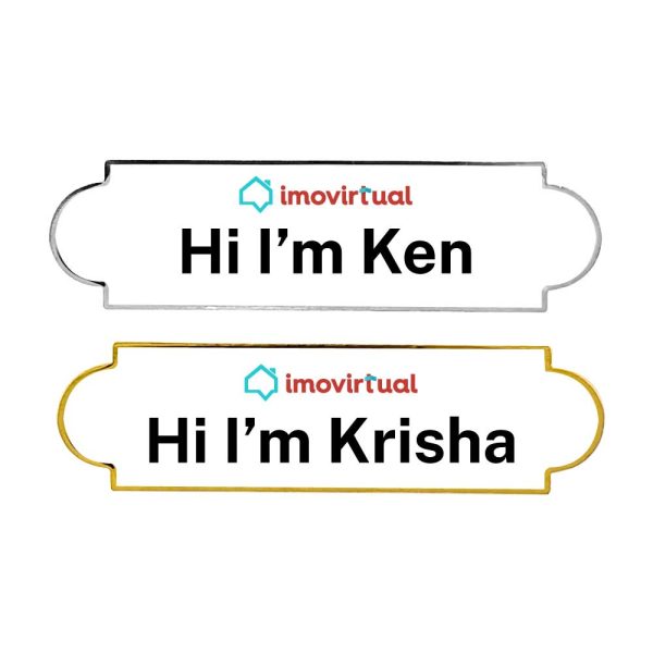 Printed Metal Name Badges