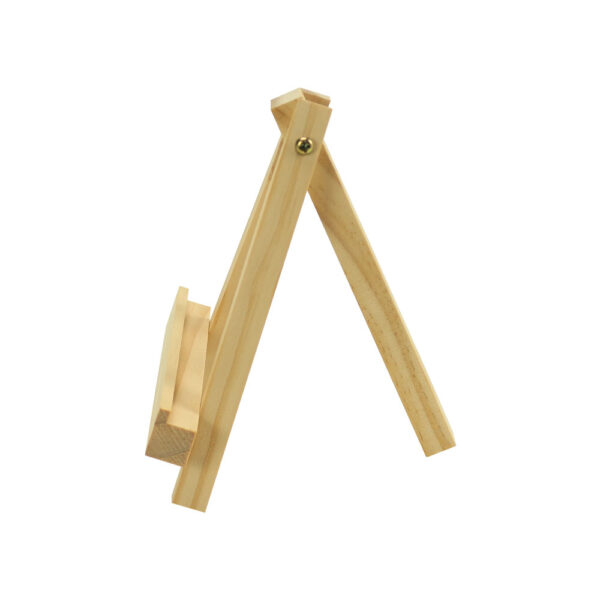 Bamboo Easel Phone Holder Side View